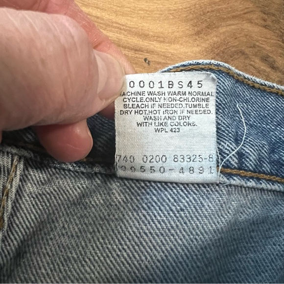 Vintage Y2K 2000 Levi’s 550 Classic Relaxed Fit Size 34 Medium Wash - Picture 6 of 7